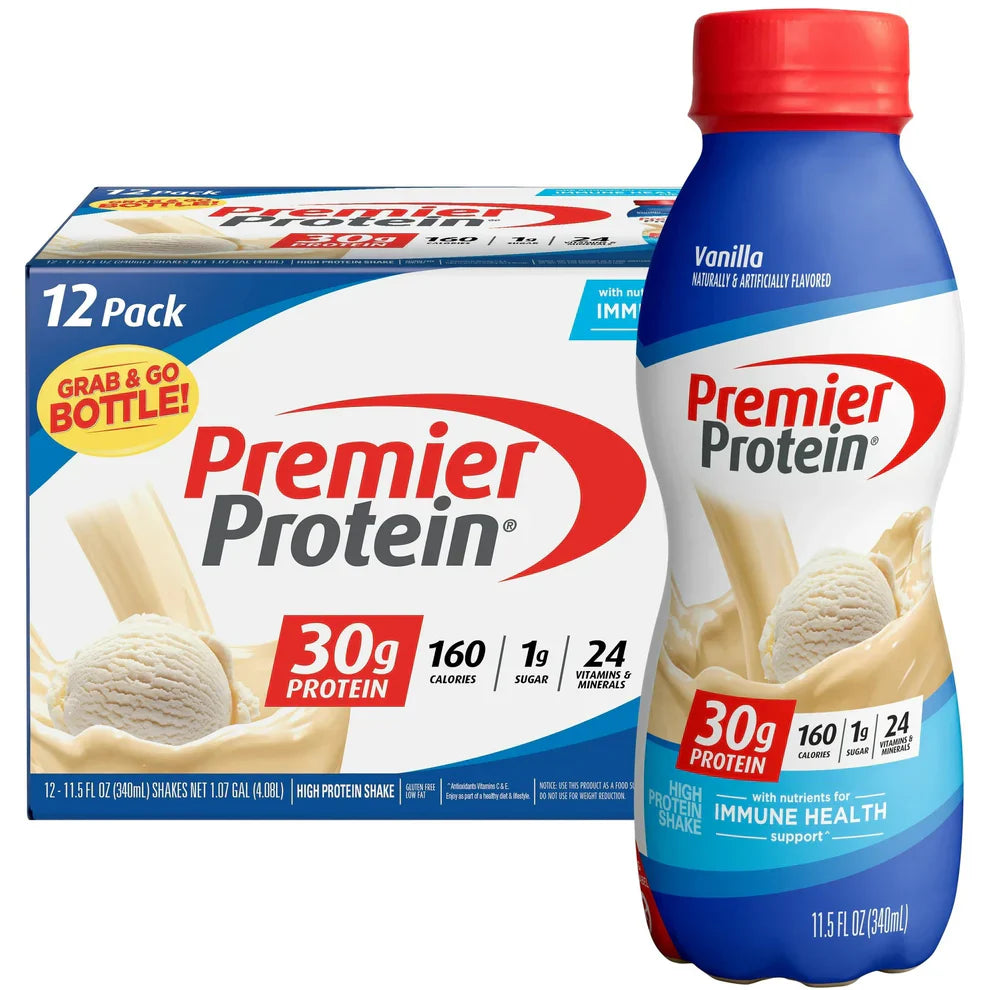 High Protein Shake, 30g Protein, 1g Sugar, 12 Pack