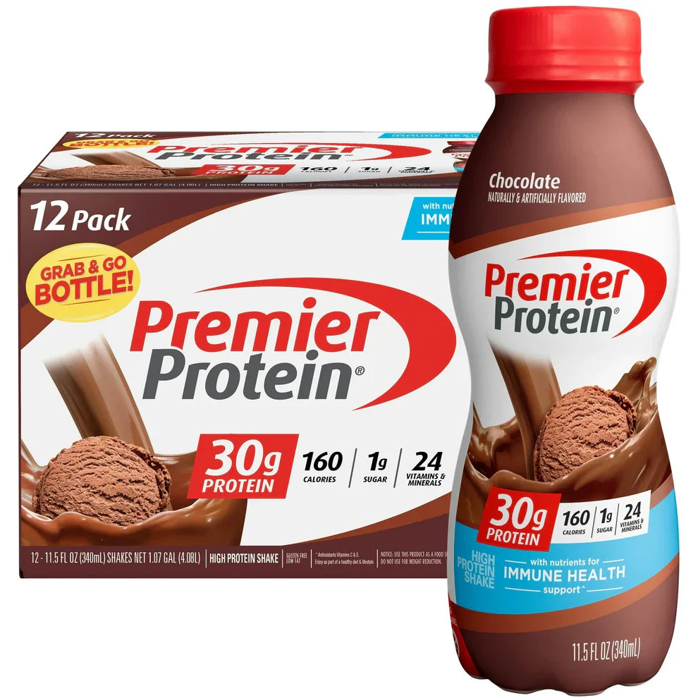 High Protein Shake, 30g Protein, 1g Sugar, 12 Pack