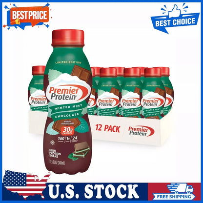 High Protein Shake, 30g Protein, 1g Sugar, 12 Pack